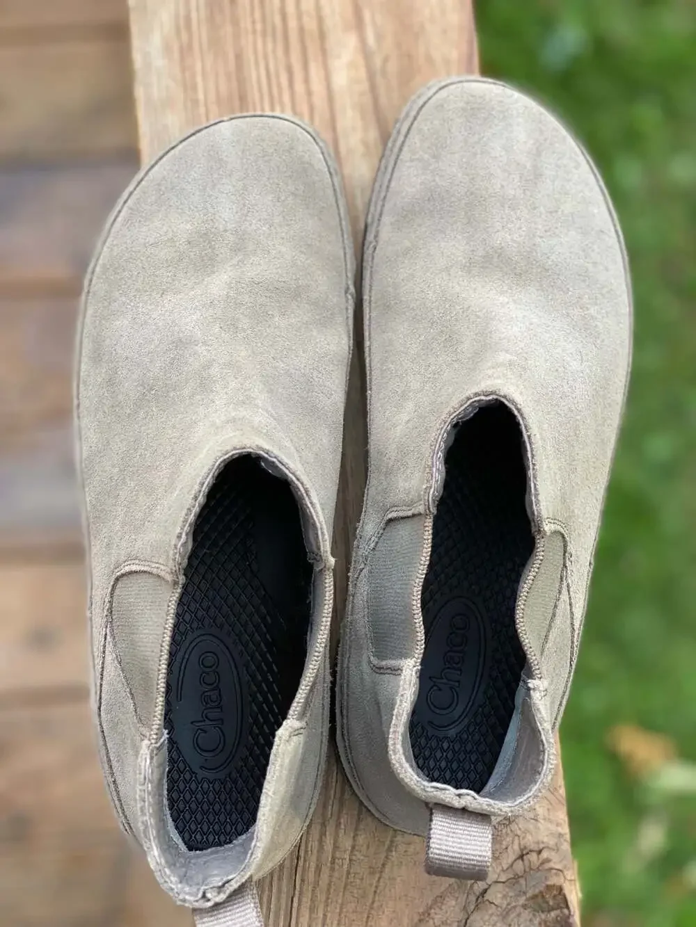 Chaco Paonia Chelsea Boot Suede Ankle Booties Taupe Women's Size 9
